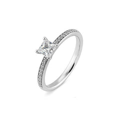 Breuning Verlobungsring Carree mit Diamanten - 41/06332