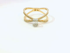 Linden Verlobungsring in 18 Karat - 750 Gelbgold mit Diamanten - BYZ0005017