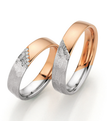 Fischer Begegnung Trauringe mit Diamanten - 38-07821-045