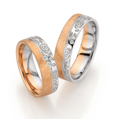 Fischer Rosentraum Trauringe mit Diamanten - 38-07819-060