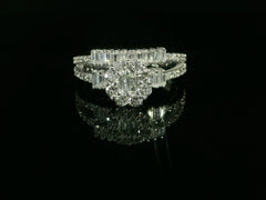 Linden Verlobungsring in 18 Karat - 750 Weissgold mit Diamanten - BYZ0005009