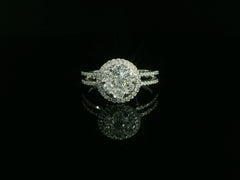 Linden Verlobungsring in 18 Karat - 750 Weissgold mit Diamanten - MYZ0000085