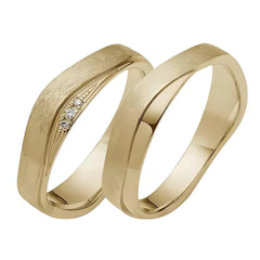 Rauschmayer Trauringe mit 3 Brillanten 0,02 ct. - 05690