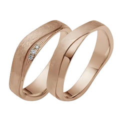 Rauschmayer Trauringe mit 3 Brillanten 0,02 ct. - 05690