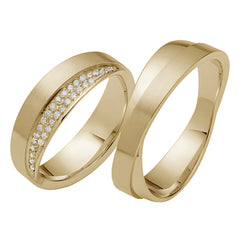 Rauschmayer Trauringe mit 31 Brillanten 0,115 ct. - 06406