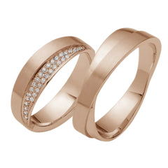 Rauschmayer Trauringe mit 31 Brillanten 0,115 ct. - 06406