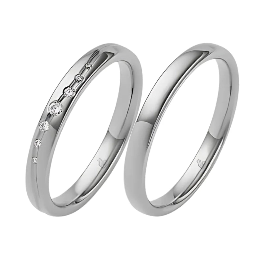 Rauschmayer Trauringe mit 7 Brillanten 0.056 ct. - 03056