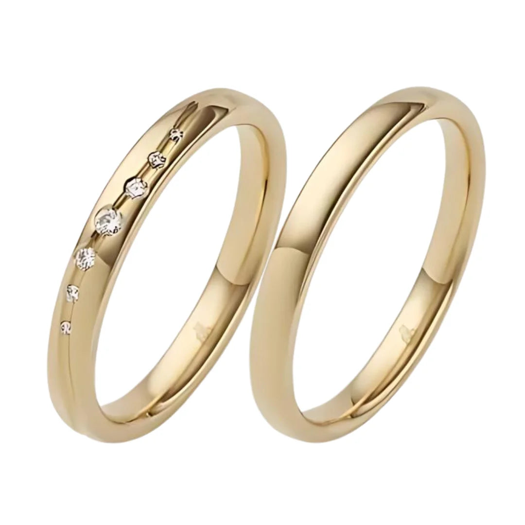 Rauschmayer Trauringe mit 7 Brillanten 0.056 ct. - 03056