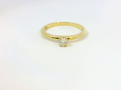 Linden Verlobungsring in 18 Karat - 750 Gelbgold mit Diamanten - YZ0004326
