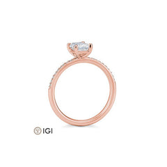 Verlobungsring Baguette mit Labordiamanten - 41062310