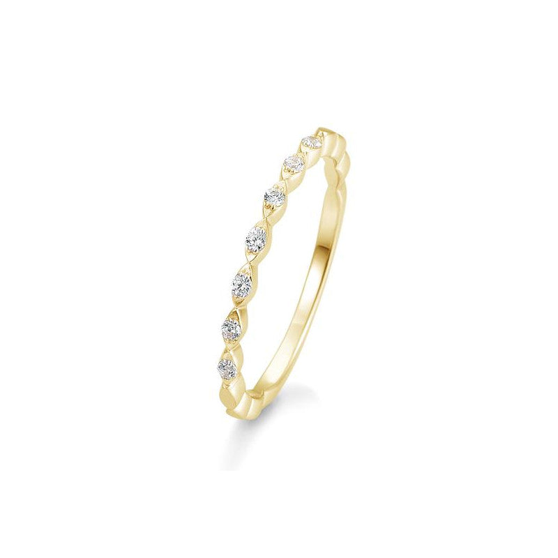 Breuning Fantasy 18 Karat Gold Memoire Ring mit Diamant 0.105 ct. - 41/05708