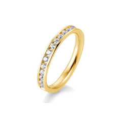 Breuning 18 Karat Gold Memoire Ring mit 17 Diamanten 0.51 ct. - 41/05660
