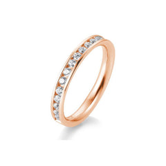 Breuning 18 Karat Gold Memoire Ring mit 17 Diamanten 0.51 ct. - 41/05660