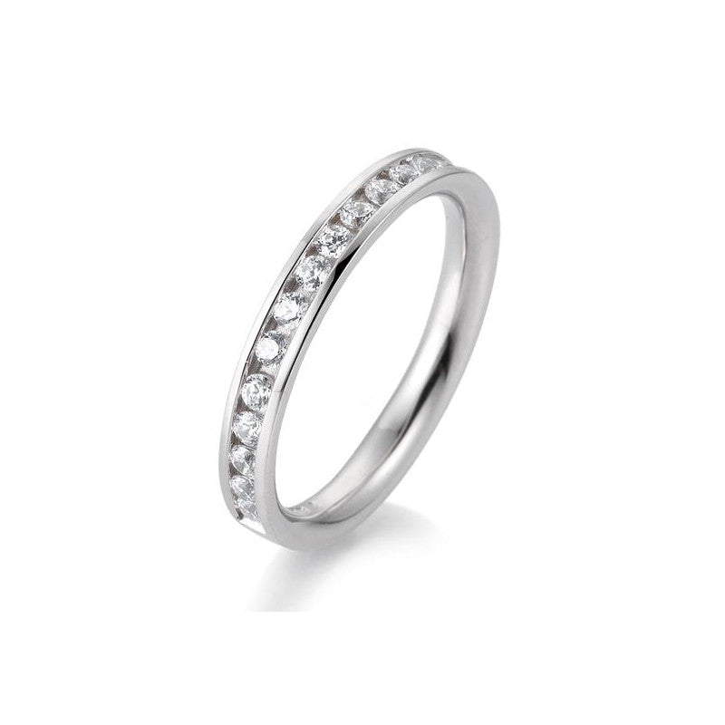 Breuning 18 Karat Gold Memoire Ring mit 17 Diamanten 0.51 ct. - 41/05660