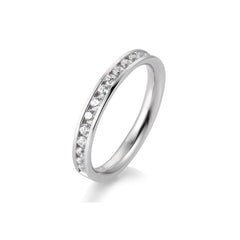 Breuning 18 Karat Gold Memoire Ring mit 17 Diamanten 0.51 ct. - 41/05660