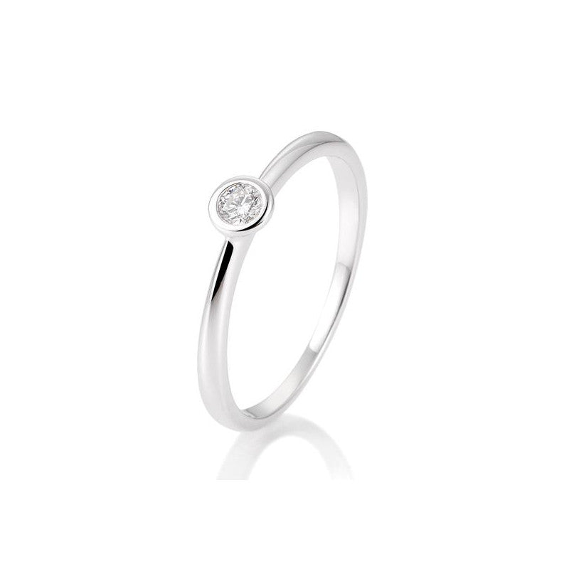Breuning 18 Karat Gold Solitär-Ring mit Diamant - 41/85771-6