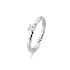Breuning 18 Karat Gold Verlobungsring 4er Krappe mit Diamant - 41/05991