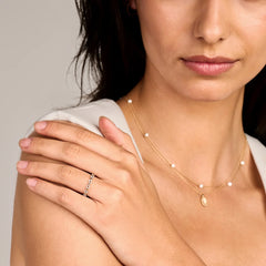 Blush Ring in 585/14 Karat Gelb- und Weissgold mit Zirkonia - 1257BZI