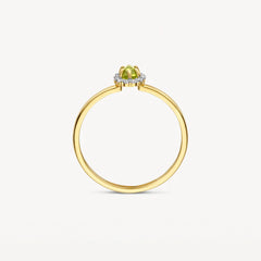 Blush Ring in 585/14 Karat Gelbgold mit Peridot und Zirkonia - 1258YGP