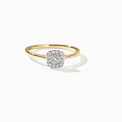 Blush Verlobungsringe in 585/14 Karat Gelbgold mit Labordiamanten - LG1009Y