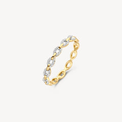 Blush Ring in 585/14 Karat Gelb- und Weissgold mit Zirkonia - 1257BZI