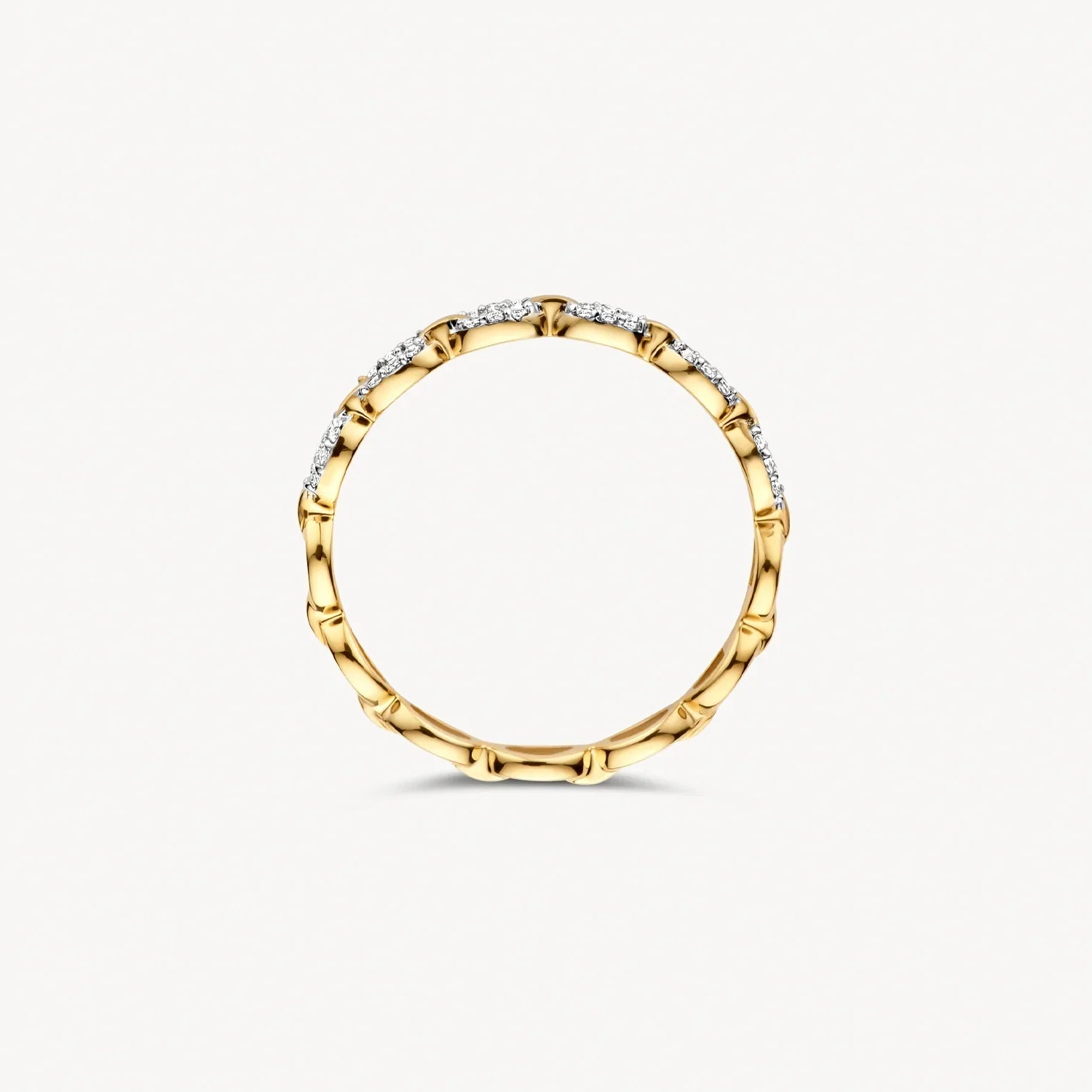 Blush Ring in 585/14 Karat Gelb- und Weissgold mit Zirkonia - 1257BZI