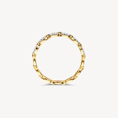 Blush Ring in 585/14 Karat Gelb- und Weissgold mit Zirkonia - 1257BZI