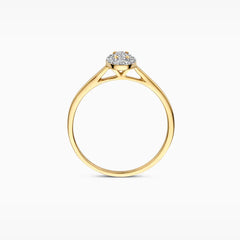 Blush Verlobungsringe in 585/14 Karat Gelbgold mit Labordiamant - LG1021Y