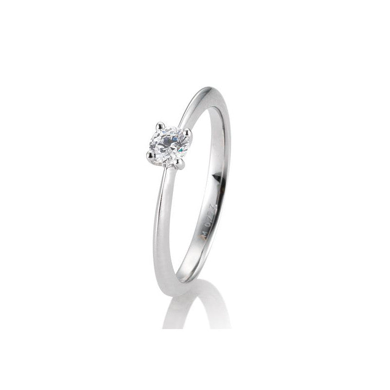 Breuning 18 Karat Solitär-Ring 4er Krappe 0,05-0,30 ct. - 41056320