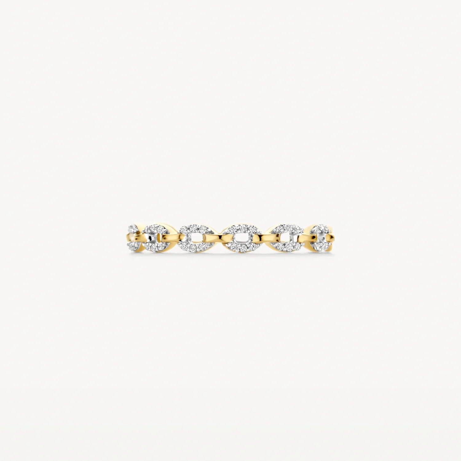 Blush Ring in 585/14 Karat Gelb- und Weissgold mit Zirkonia - 1257BZI