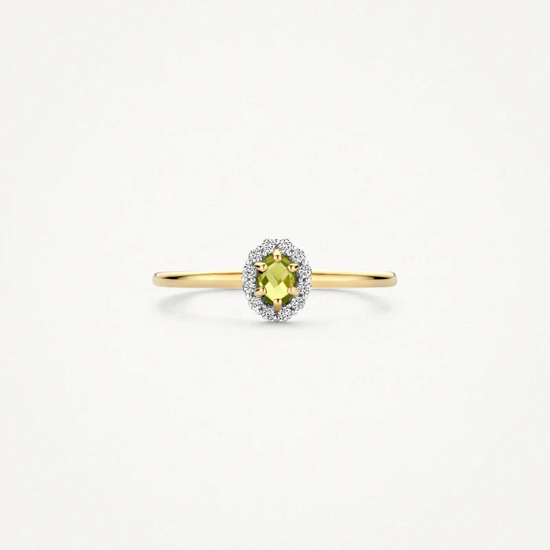 Blush Ring in 585/14 Karat Gelbgold mit Peridot und Zirkonia - 1258YGP
