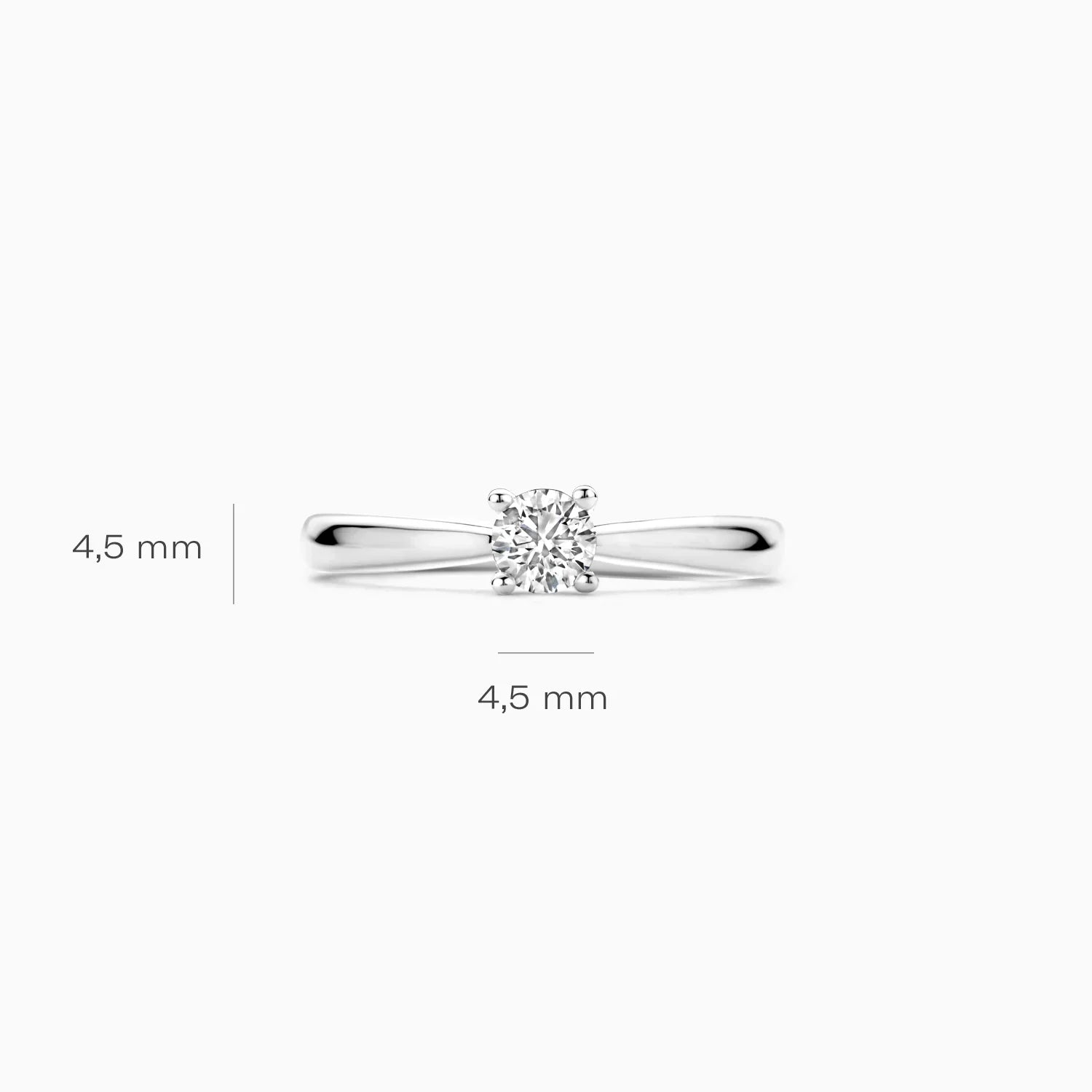 Blush Verlobungsringe in 585/14 Karat Weissgold mit Labordiamant - LG1002W