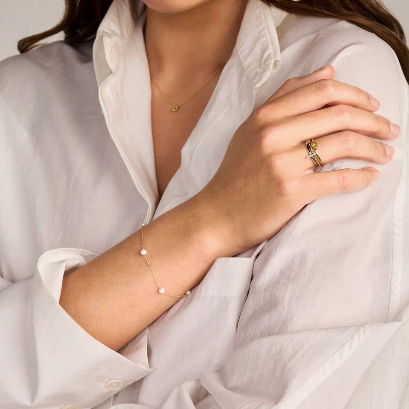 Blush Ring in 585/14 Karat Gelbgold mit Peridot und Zirkonia - 1258YGP