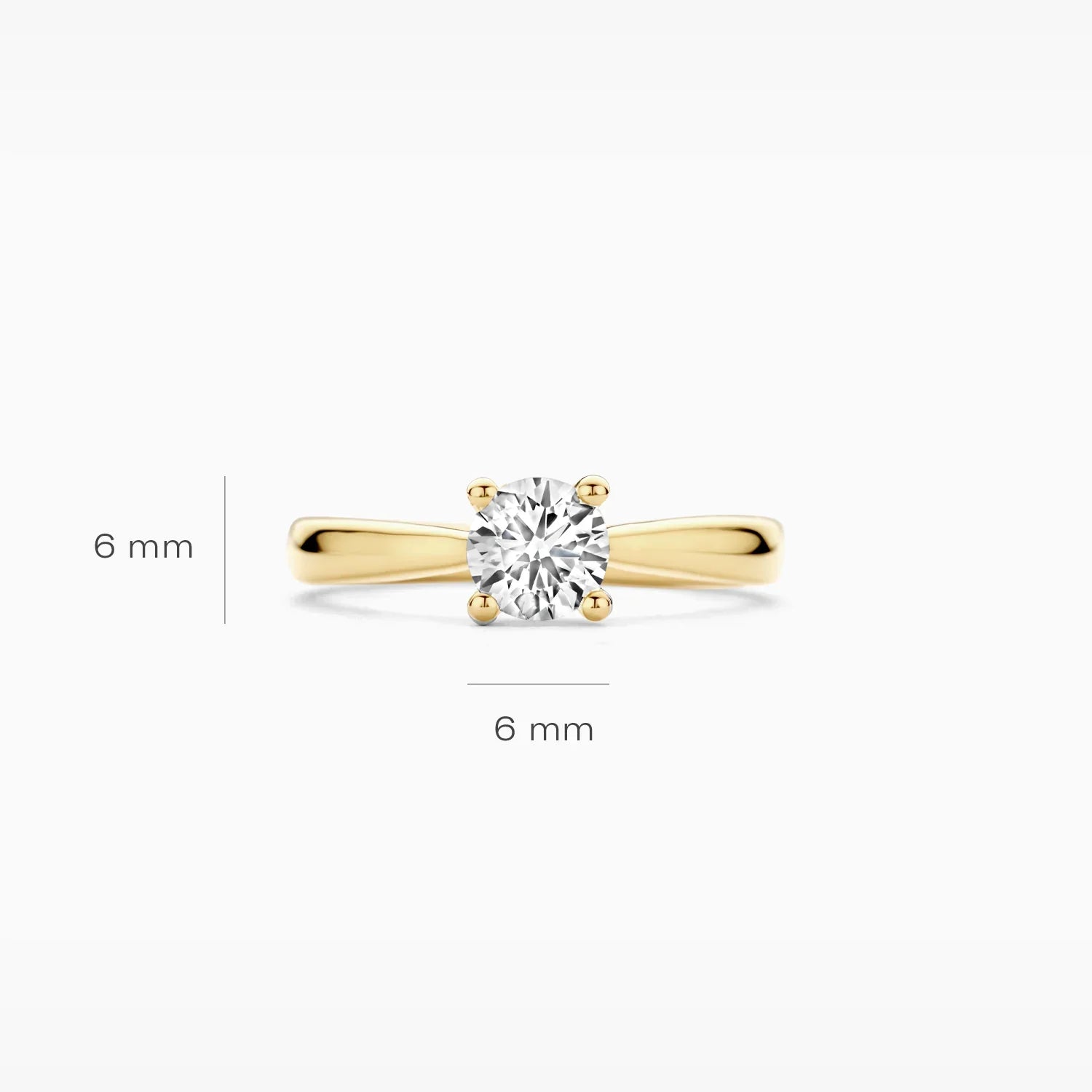 Blush Verlobungsringe in 585/14 Karat Gelbgold mit Labordiamant - LG1004Y
