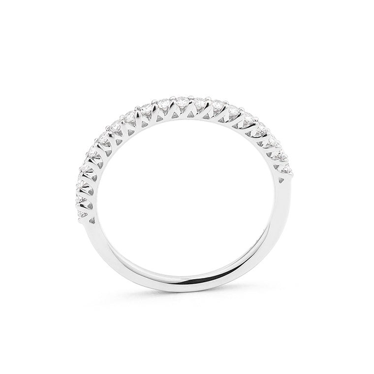 Facet Classic 18 K Weissgold Memoiring mit 19 Diamanten 0.30 ct.