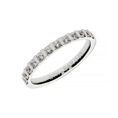Linden Halb-Memoire Ring aus Gold mit 12 Gefassten Diamanten - ETH BAR 003