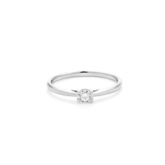 Facet Eye Clean Solitaerring 18Kt, 0,10ct.