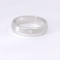 Partnerringe Silber 925 rhodiniert mit Zirkonia – LS50/5 & LSZ51/5