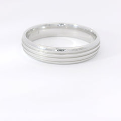 Partnerringe Silber 925 rhodiniert mit Zirkonia – LS56/5 & LSZ57/5