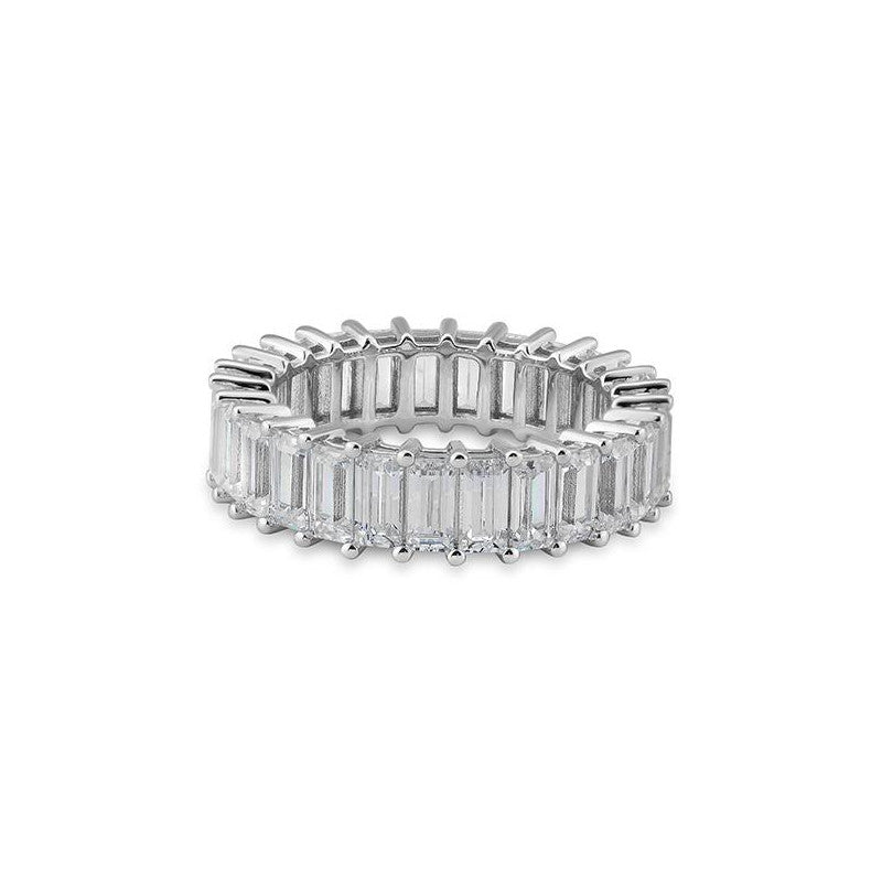 Breiter Memoire Baguette Labordiamantring – Eleganter Ring mit Labordiamanten - 41063080