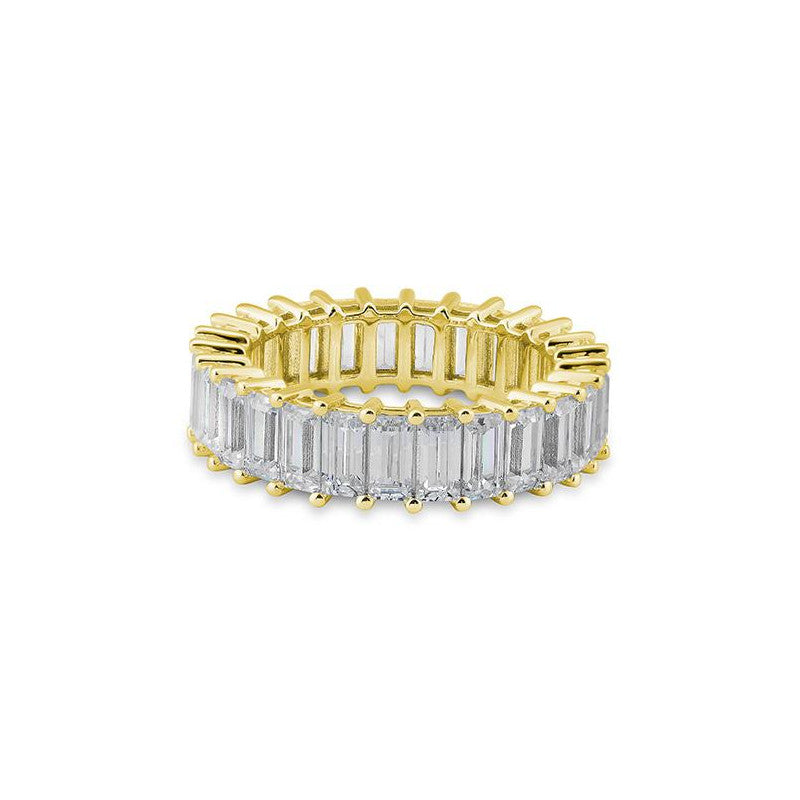 Breiter Memoire Baguette Labordiamantring – Eleganter Ring mit Labordiamanten - 41063080