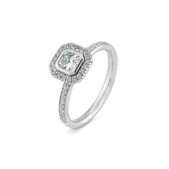 Breuning Carre Verlobungsring mit Labordiamanten -  41063260