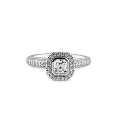 Breuning Carre Verlobungsring mit Labordiamanten -  41063260