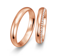 Breuning Luxury Trauringe mit 25 Diamanten - 48/06622 & 48/06621