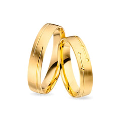 Luxuriöse Gold Trauringe – Zeitlose Eleganz in Gelbgold - 1418/1419