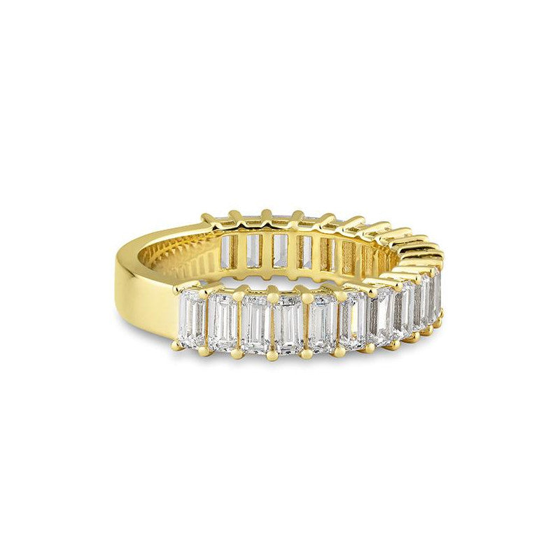 Halbmemoire Baguette Labordiamantring – Eleganter Ring mit Labordiamanten - 41063100