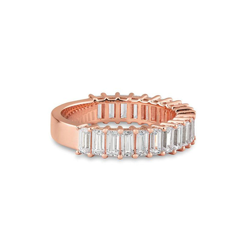 Halbmemoire Baguette Labordiamantring – Eleganter Ring mit Labordiamanten - 41063100