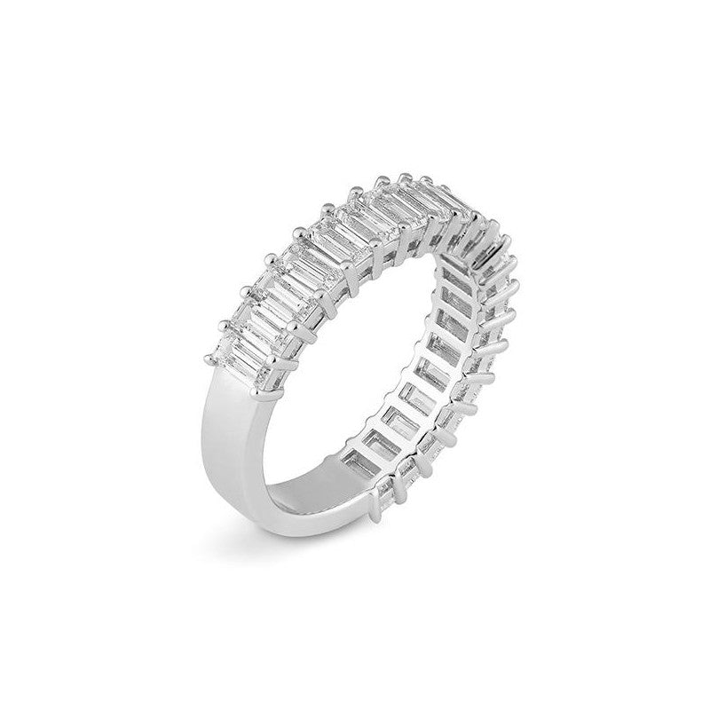 Halbmemoire Baguette Labordiamantring – Eleganter Ring mit Labordiamanten - 41063100