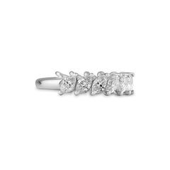 Halbmemoire Navette Labordiamantring – Eleganter Ring mit Labordiamanten - 41062980