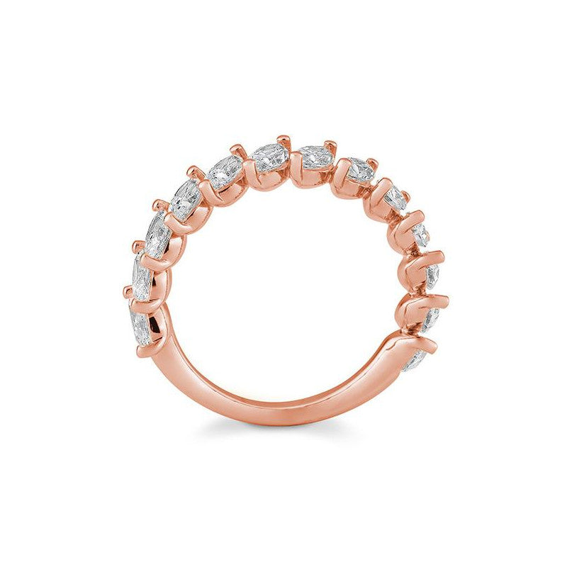 Halbmemoire Navette Labordiamantring – Eleganter Ring mit Labordiamanten - 41062980